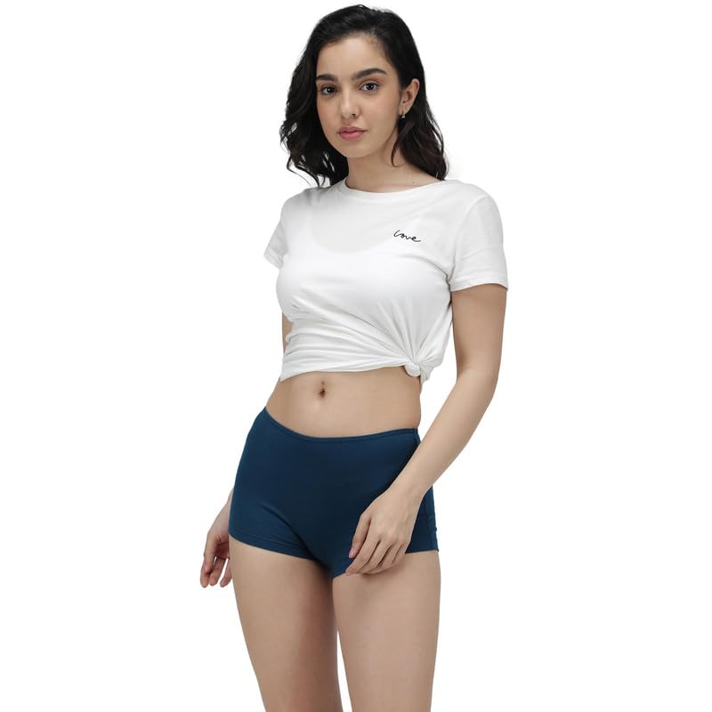 Image of Amul Comfy Women Boy Shorts Innerwear Combo Pack(Assorted Colours May Vary)