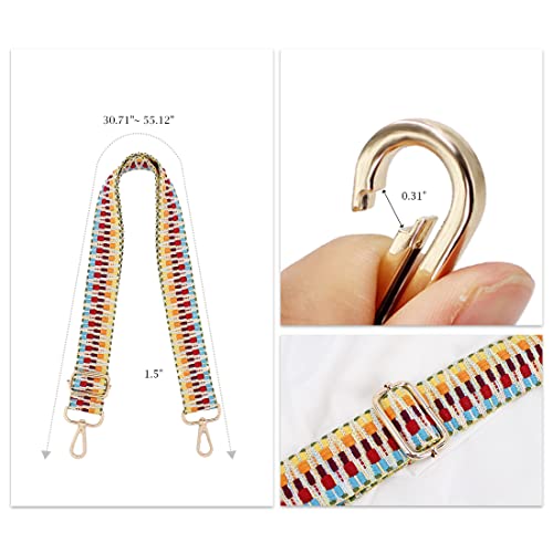 Image of TANOSII Wide Purse Strap Adjustable Replacement Shoulder Crossbody Strap Handbag Strap