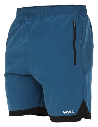 Image of Sports Shorts for Men, Athletic Running & Gym Shorts with Zip Pocket, Regular Fit Training Shorts