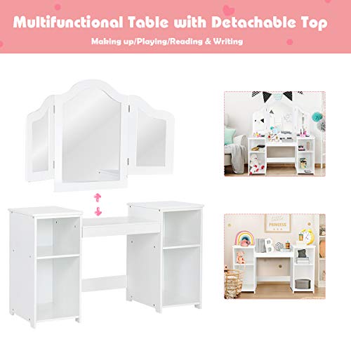 kidkraft deluxe vanity & chair