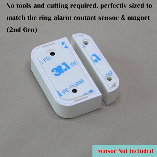 Image of ONTEN Replacement Adhesive Tape for Ring Alarm Contact Sensors (2nd Gen) - 32 Pre-Cut Double-Sided Pads - Easy Install, Strong Hold for Sensors & Magnets - 16 Sensor Pads + 16 Magnet Pads