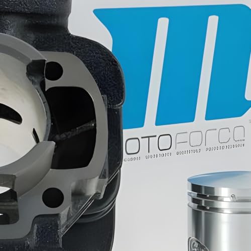 Zylinderkit Motoforce Ersatz 50cc für AC, 10mm Kolbenbolzen Aprilia, Amico (1991-1992), (ab 1993), GL, Sport, SR 50 (bis 1994), MBK, Booster, Slider, Yamaha, Bws, Stunt, Target, Zuma