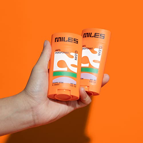 Miles - Antiperspirant And Deodorant For Teens, Tweens, & Kids - Odor And Sweat Neutralizing Technology, & Gentle On Skin - Clean - 2-Pack #TOP1