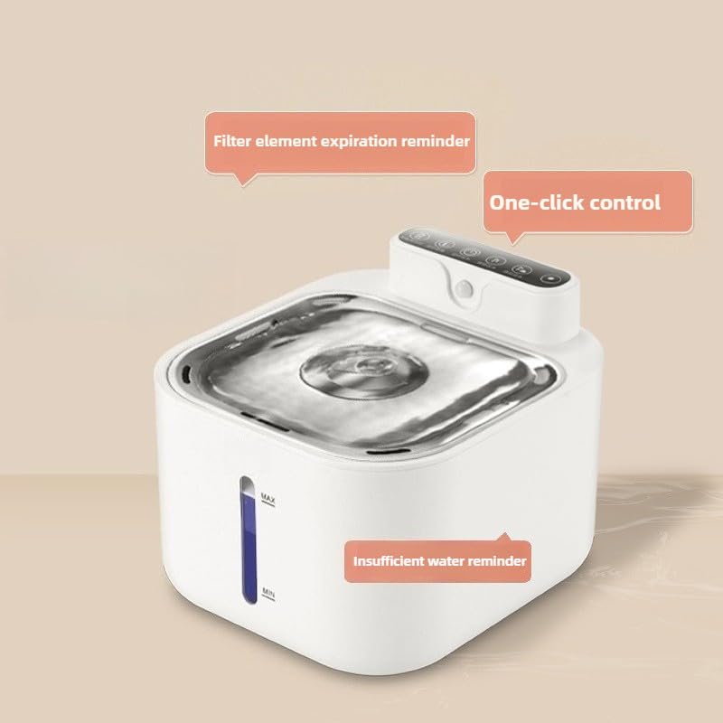Fuente automática para agua de gato de 2L con filtro miniatura 7