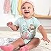 Gerber Baby 5-Pack Short Sleeve Variety Onesies Bodysuits (3 Pack Let's All Be Friends, 0-3 Months)