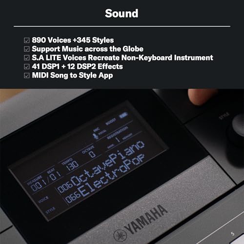Image of Yamaha PSR-E583 61-Key Portable Keyboard with Touch Response, Advanced Built-in Voices & Styles, USB Connectivity, Performance Controls, Lightweight Design for Professional Use & Studio Practice