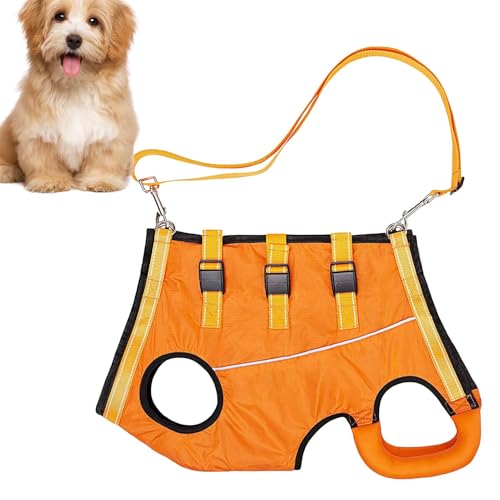 犬用リフトハーネス 調節可能なペット用犬用ライフベストハーネス 犬用歩行補助ハーネス 散歩用、年老いた犬、高齢犬、障害のある犬の階段の上り下りに。