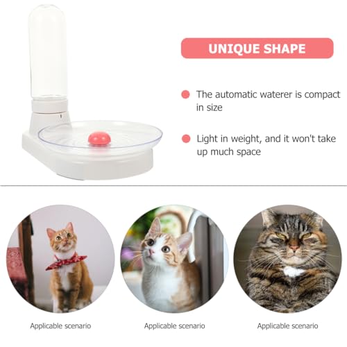 Dispensador Automático de Agua para Mascotas 420ml Blanco miniatura 4