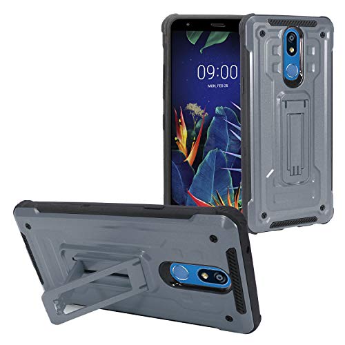 Z-GEN - Compatible with LG K40, Harmony 3, Xpression Plus 2 (2019) LM-X420, LG Solo LTE L423DL - Hybrid Phone Case with Stand - ST3 Navy Blue