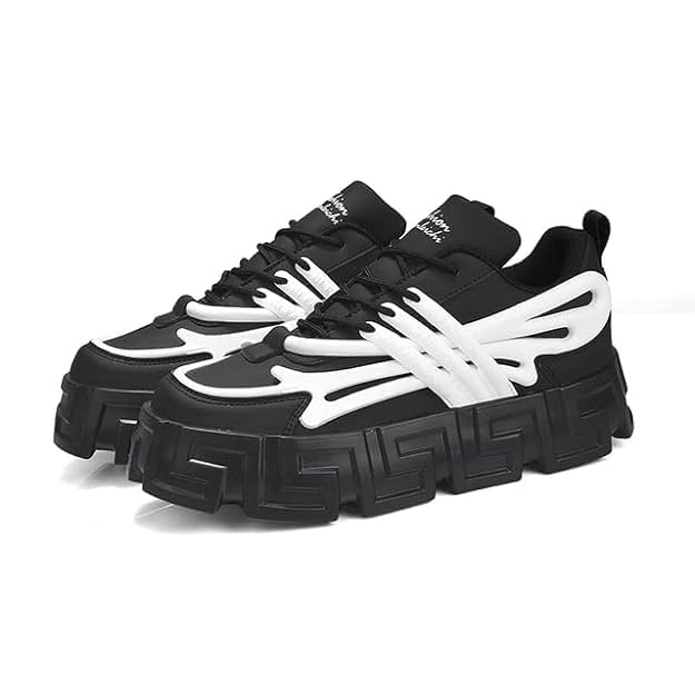 Image of STAPER Running Shoes for Men | Walking & Gym Sticker Sports Shoes with Max Cushion /Technology | Sneakers Lace Up Sports Shoes for Men