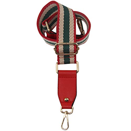 Image of Duwi Wide Handbag&Purse Strap Jacquard Woven Guitar Style Replacement Strap Multicolor Canvas Adjustable Crossbody Bag Strap