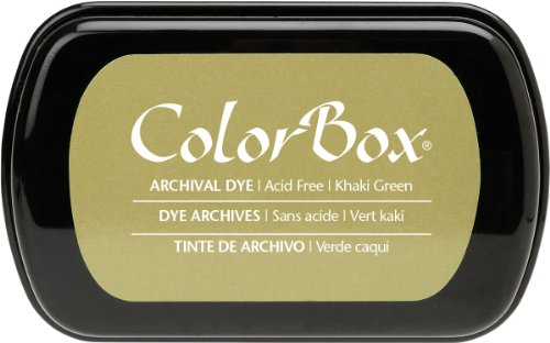 ColorBox Archival Dye Ink Full Size Inkpad, Khaki Green