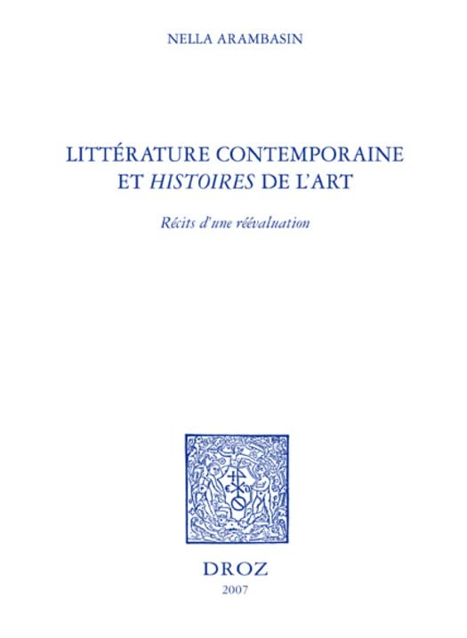 Littérature contemporaine et "histoires" de l'art : récits d'une réévaluation (French Edition)      Kindle Edition