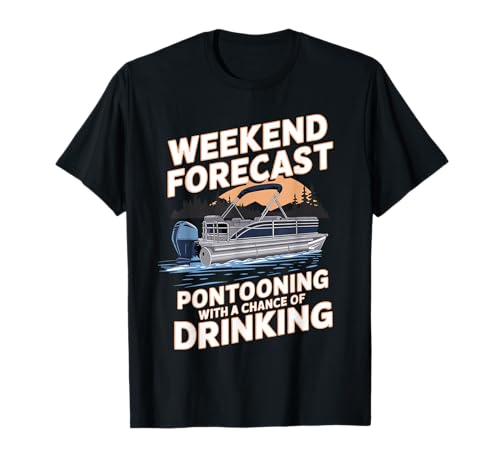 Funny Pontoon Captain Art For Men Women Pontoon Boat Captain T-Shirt