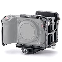 Tilta C50 Cage, Kamerakäfig-Power-Kit Kompatibel mit C50 mit ARCA-Empfänger, V-Mount-Batterieplatte – Schwarz TA-T93-C-B