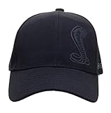 Black Tonal Shelby Snake Cap Hat | Officially Licensed Shelby® Product | Adjustable, One-Size Fits All
