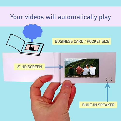 3\" Video Card, A6 Soft Back, Upload Your Own, HD Screen, 512mb Memory - Thumbnail 7