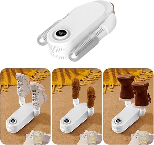 Image of Boot Dryer Constant Temperature Shoe Dryer Timer and Handle Foot Dryer Electric Boot Warmer for Gloves Footwear Dryers Folding Design and Smart Panel - Multi Color