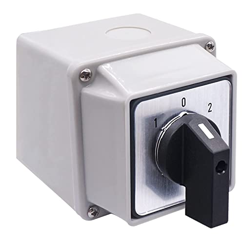 Interrupteur Rotatif Universel LW26-20 C02/1 - 4 Bornes 2 Positions Avec Boîtier Étanche