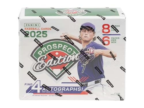 Cartes à collectionner Panini Prospect Edition Baseball Hobby, boîte pour collectionneur de loisir