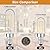 TJOY E12 T6 Candelabra LED Bulbs, Dimmable 4.5W Equivalent 40W 2700K Soft Warm White, Small Base Clear Light Bulb, Vintage Edison Bulb Decorative for Chandelier Ceiling Fan Wall Sconces, 500lm, 12pack