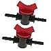 Produktbild 2pcs Plastik Absperrhahn Absperrventil Ablasshahn Auslaufhahn, Ideal für 7-8 mm Standardrohr