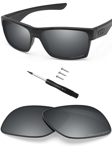 BlazerBuck Lenti di Ricambio polarizzate Anti-Sale per Oakley TwoFace OO9189, Argento Cromato - Polarizzato, 0