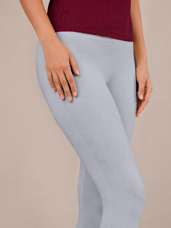 Image of TRENDMALLS Women's Microfiber Elastane Stretch Soft Churidar Length Leggings with Ultrasoft Waistband