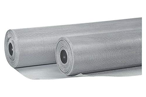 Rete Zanzariera Alluminio Rotolo 30 Mt Maglia 18X14 Di Ottima Qualità Per Realizzazione Zanzariere A Telaio Fisso (Alluminio Maglia 18X14, H: 60 Cm X 30 Mt) - 2