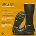 LaCrosse Burly Rubber Hunting & Work Boots for Men - Waterproof ZXT Rubber with Foam Insulation, Top Strap, EVA Footbed, and Slip-Resistant Outsole, OD Green - 8