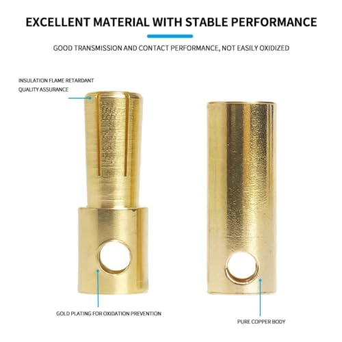 Plug de plátano para motor de 6mm: conectores macho en pack de 40 unidades 5