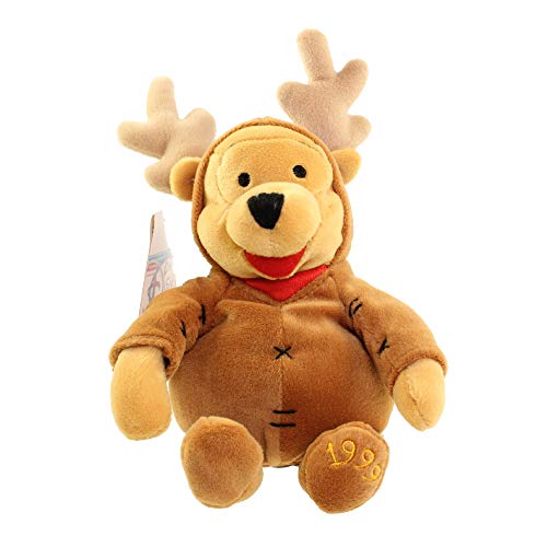 Winnie l'Ourson en renne Disney peluche de Noël de 20 cm pour enfant
