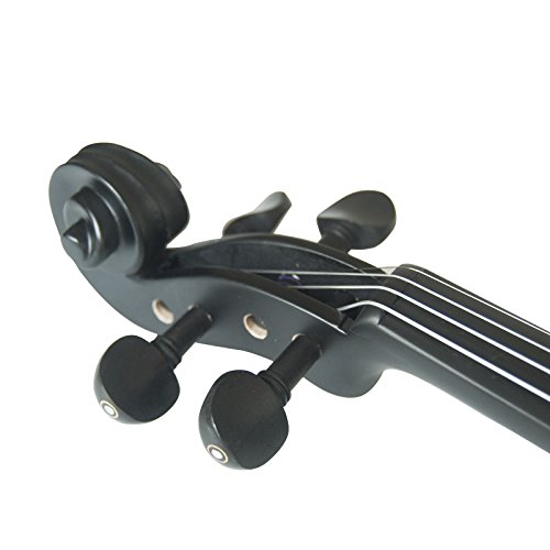 Kinglos 4/4 Green Ripple Solid Wood Advanced 3-Band-Eq Electric/Silent Violin Kit With Ebony Fittings Full Size (Sddn048) #TOP6