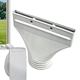 Plano Aire Acondicionado Adaptador De Manguera, Adaptador De Manguera Plana Extracción De Ventana, Portátil Aire Acondicionado Adaptadores Mangueras, AC Mangueras Conector Puerto Escape Adaptadors