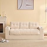 Litbird canapé 3 Places 190 cm Salon, Confortable sans Structure avec Coussins, accoudoirs...