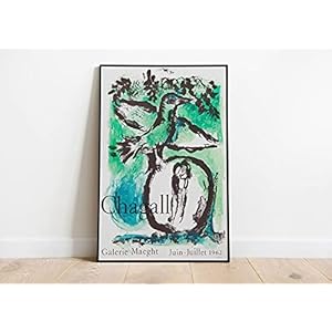 Marc Chagall poster – March Chagall afbeelding – vogel en paar – abstracte kunst – wanddecoratie – kunstwerken – kamer…