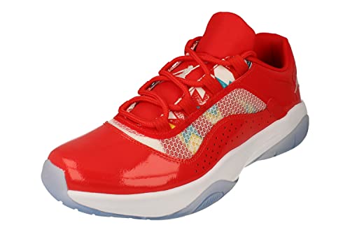 Nike Air Jordan 11 CMFT Low Herren Basketball Trainers DQ0874 Sneakers Schuhe (UK 7.5 US 8.5 EU 42, Chile red White 600)