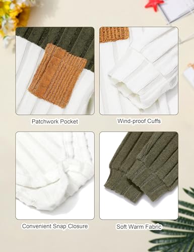 Baby Boy Clothes Color Block Ribbed Knitted Outfits Long Sleeve Romper+ Pants 2PCS Outfit 0-12 Months4