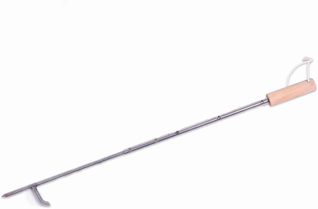 JINHAN Extra Long Fire Poker - Adjustable 30/32/36/40 Inch Stainless Steel Campfire Stoker Tool for Fireplaces and Fire Pits