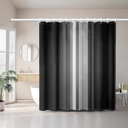 Rideau de douche chic en polyester de qualité supérieure 140 x 220
