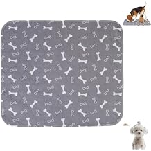 Dog Pads, Washable Super Absorbent Reusable Pet Pads, Chew-Resistant Non-Slip Training Pads, Reusable Puppy Pads Washable A, M 27.6 31.5 in