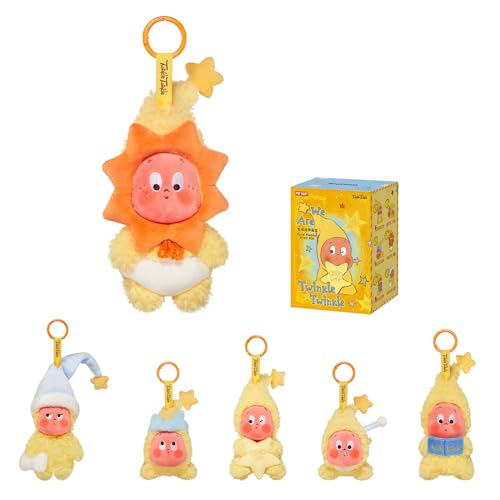 POP MART We are Twinkle Twinkle Series-Plush Pendant Blind Box, Twinkle Twinkle Blind Box Figures, Random Design Action Figures Collectible Toys Home Decorations, Single Box