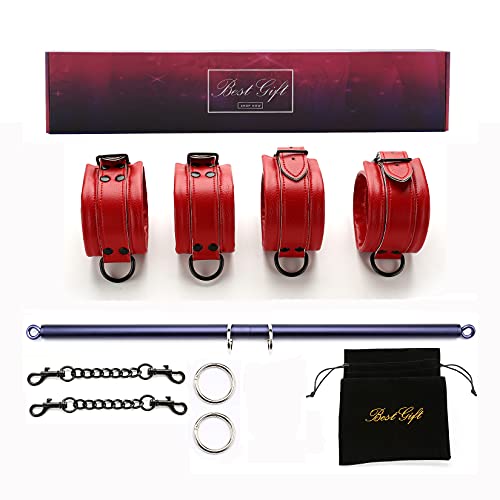 EXREIZST Purple Blue One Bar with Red Four Leather Straps Kit