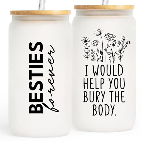 Aurahouse Bestie Glass Cup 16oz