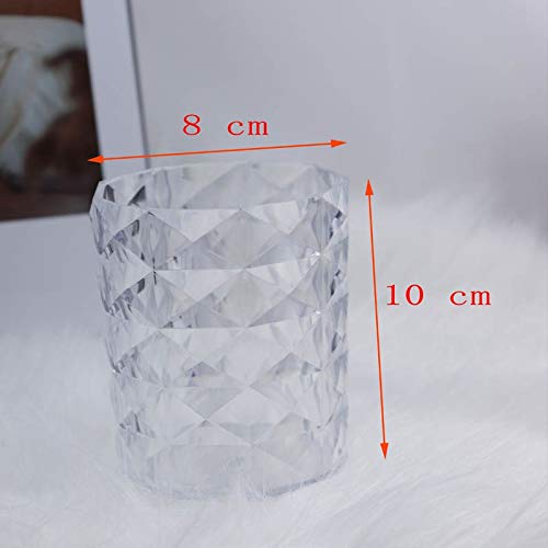 Organizador de Maquillaje acrílico para Guardar brochas de Maquillaje, lápices de Cejas, cosméticos, Tubos para brochas, Soporte para bolígrafos, Vitrina para Productos de Cuidado de la Piel.