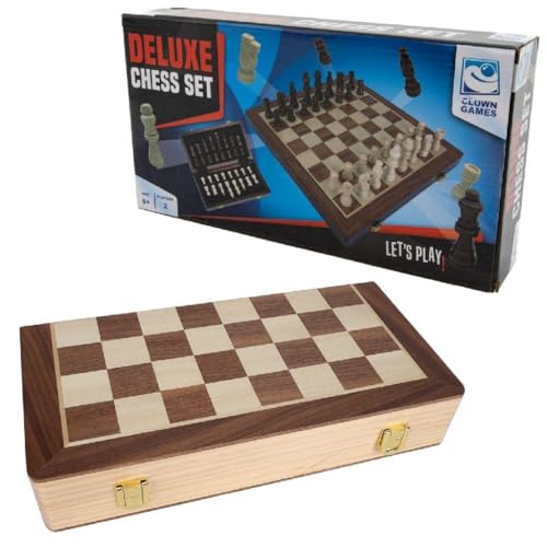 Clown Games juego de ajedrez de madera de lujo FSC juguete