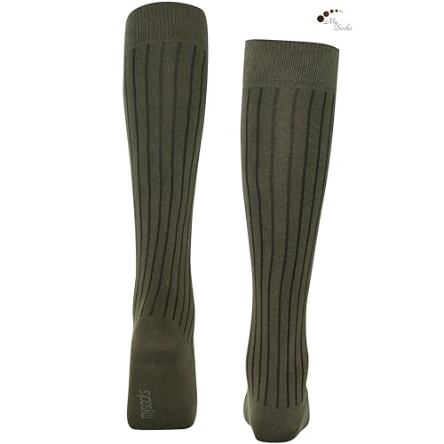 Image of Mysocks Knee High Socks for Women Men Combed Cotton Seamless Toe Tall Long High Socks