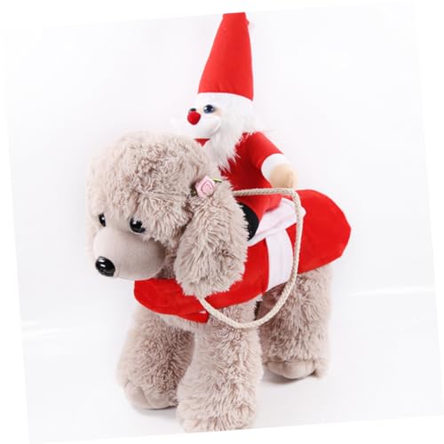 Disfraz de Navidad para perro Santa Claus tamaño S miniatura 6