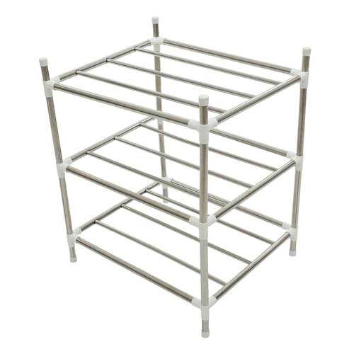 Alipis Wear Resistant Pan Organizer Rack Kitchen Pot Holder for Efficient Pantry Organization Draining Design for of Cookware Household