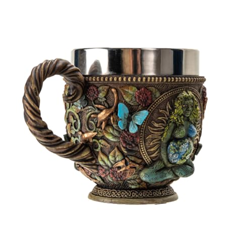 Taza Pacific Giftware Forest Gaia 8 oz Resina y Acero miniatura 5